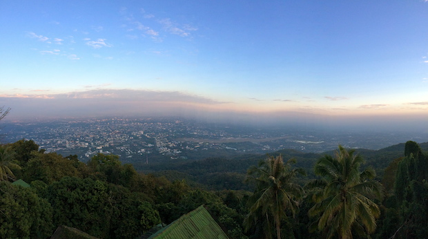 Chiang Mai from the top of Doi Suthep