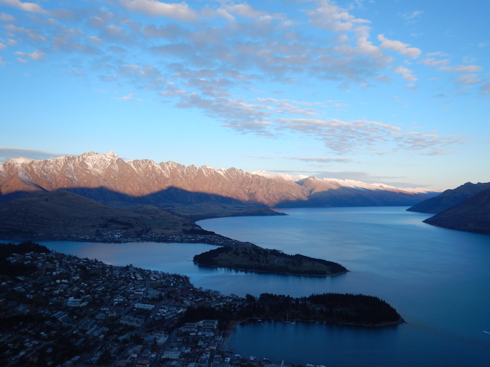 Photo of Queenstown by Shannon Johnston who interned aboard in New Zealand