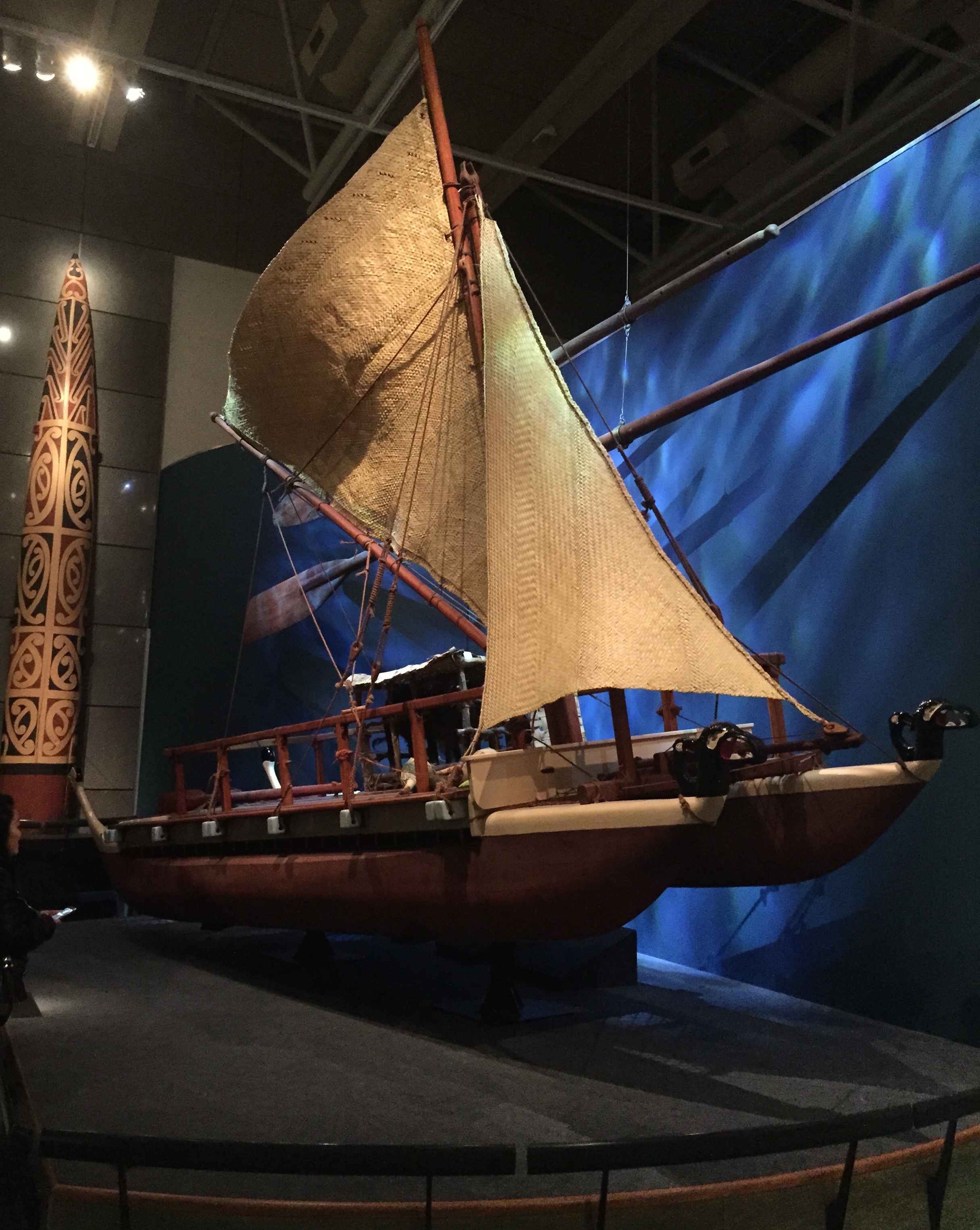 A boat from my favorite Māori cultural history exhibit.