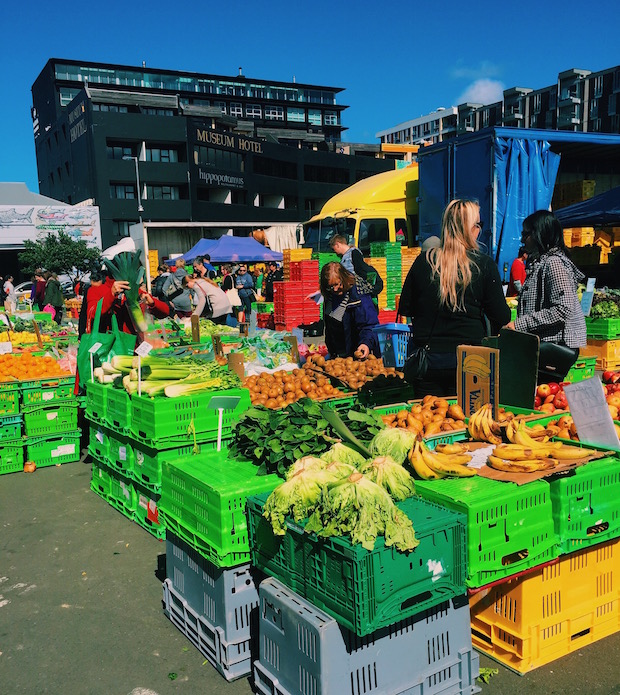 The farmer’s market fills an entire large parking lot with just produce, so you’ll have plenty of options to choose from. 