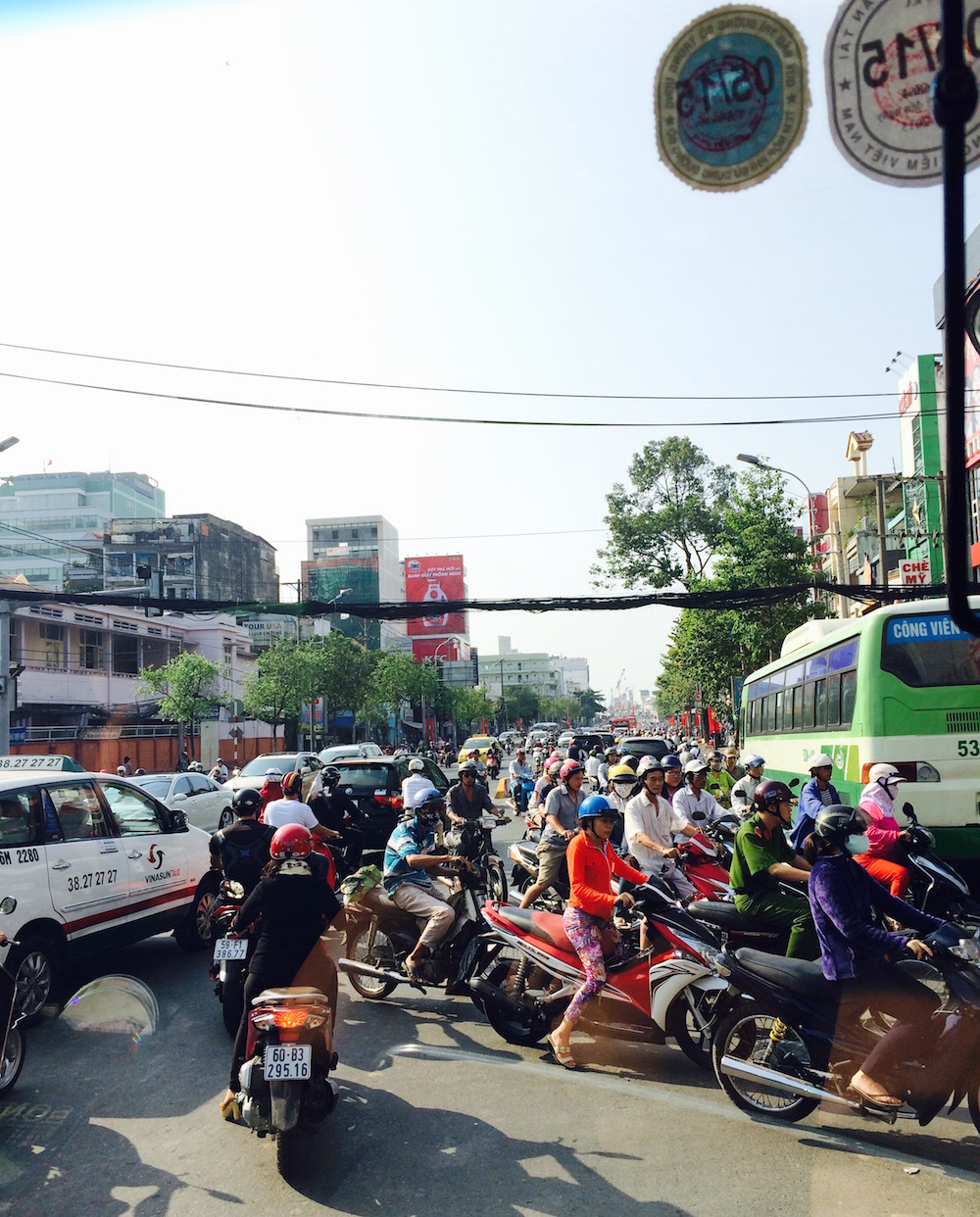 Traffic in Ho Chi Minh City, Vietnam 