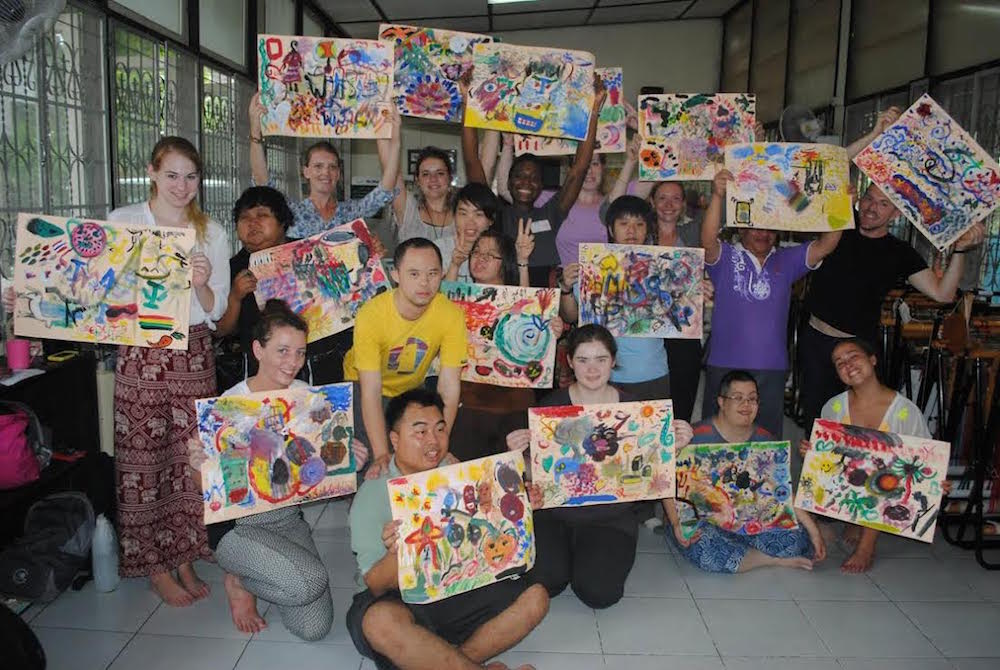 Haley Bockhorn, Michigan State University who interned abroad at Art Relief International in Thailand. 