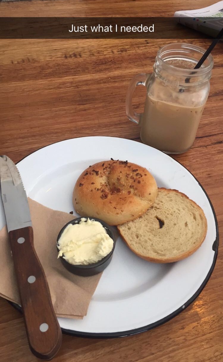 You can find bagels in Newcastle, Australia at Papa's Bagel Bar