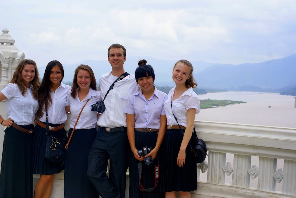 Wearing uniforms to study abroad in Thailand