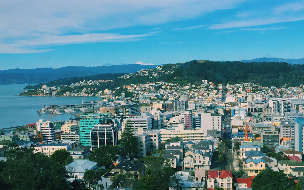 View from Victoria University of Wellington library