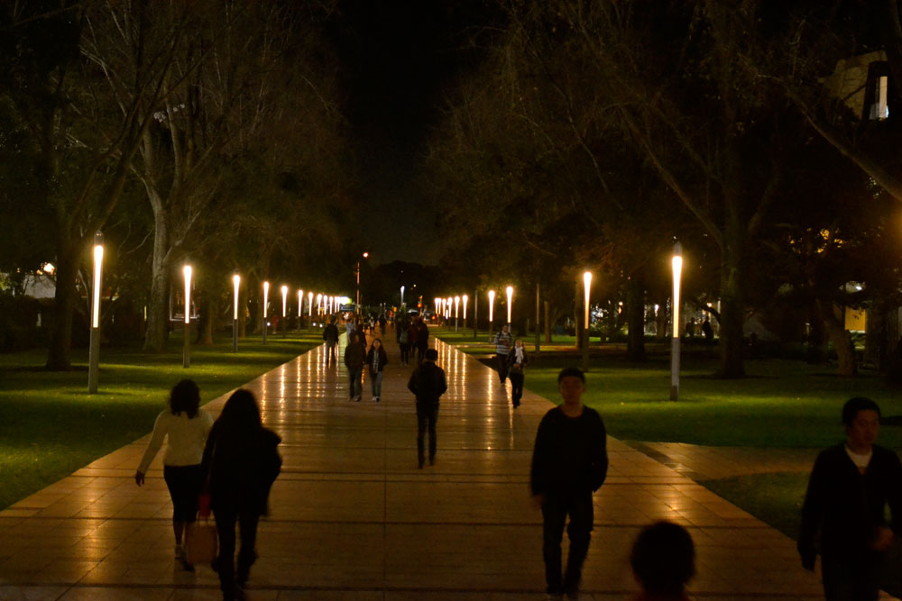 UNSW campus at night