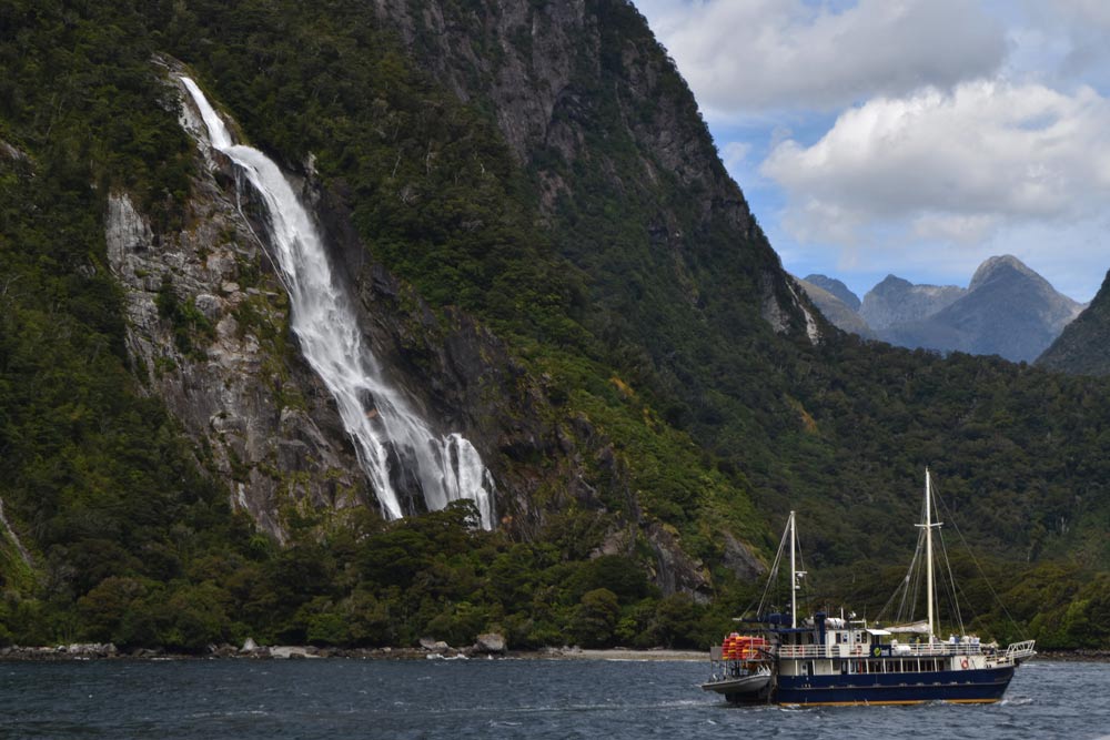 Milford Sound in New Zealand during there TEAN Orientation for semester study abroad students