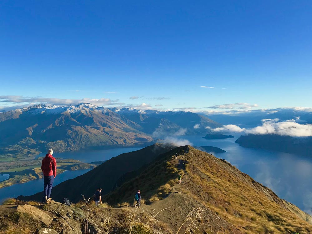 Hiking Roys Peak in New Zealand is a popular activity by study abroad students