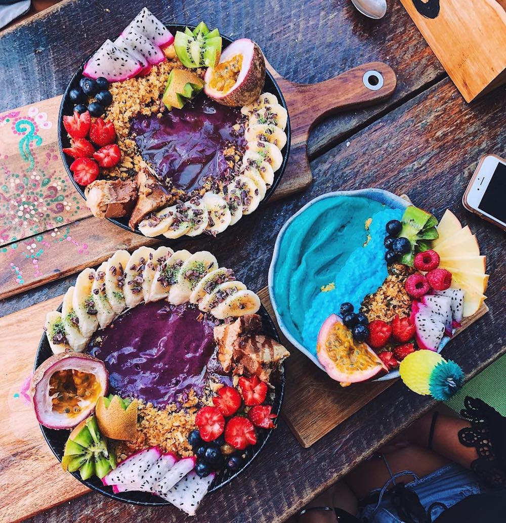 Acai bowls at Cardamom Pod