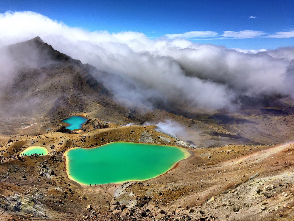 Geothermal pools at Tongariro National Park