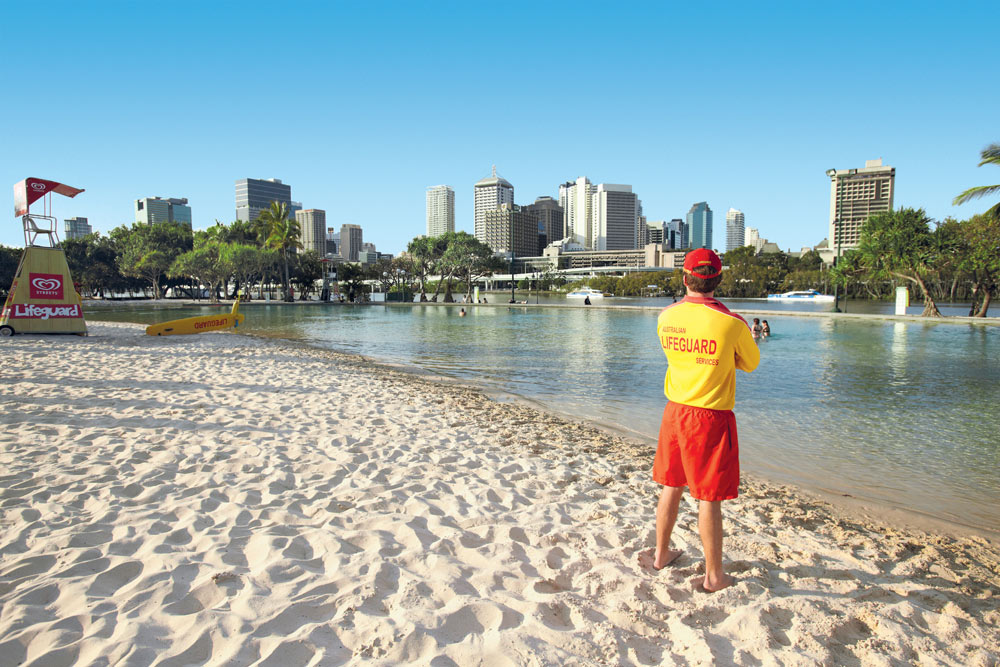 Streets Beach at South Bank in Brisbane