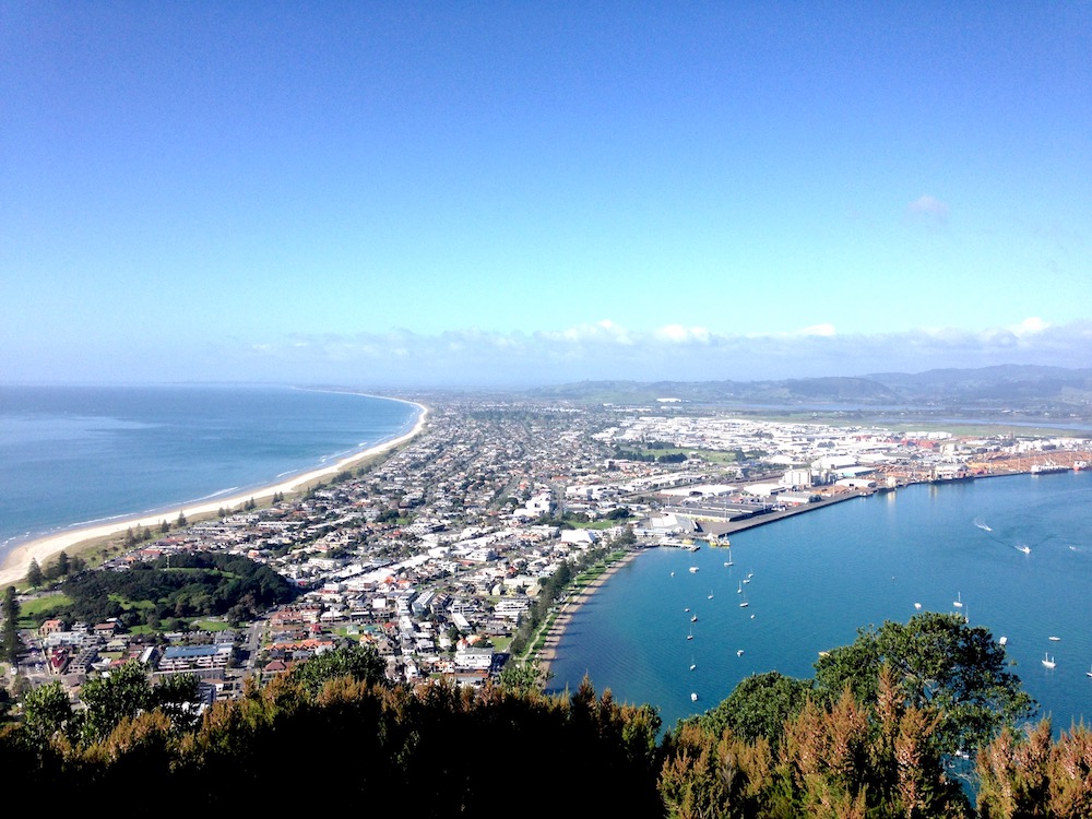 View of Tauranga from Mt. Maunganui