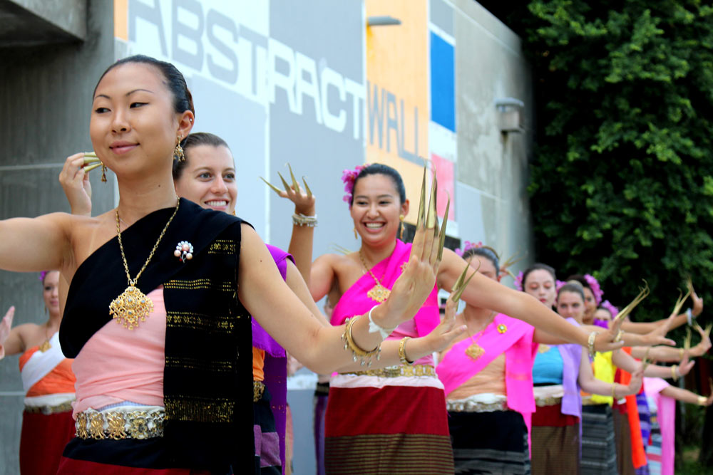 Thai dance class